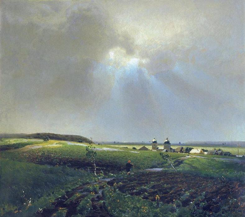 After a rain. 1887, Apollinaris M. Vasnetsov