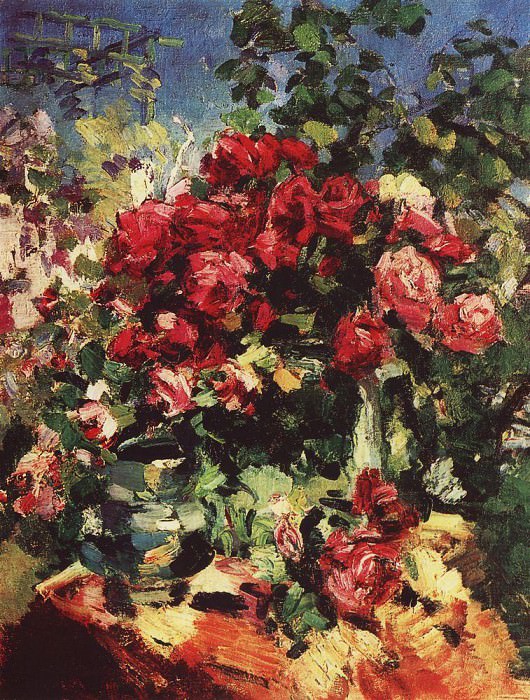 Roses. 1917, Konstantin Alekseevich Korovin