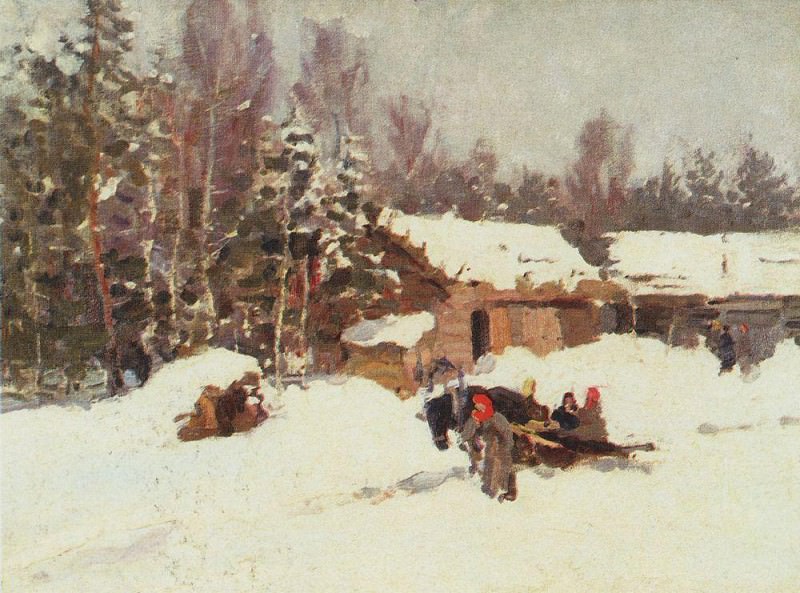 Winter landscape. 1930, Konstantin Alekseevich Korovin