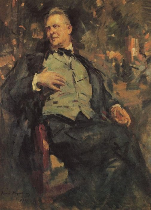 Portrait FIShalyapin. 1921, Konstantin Alekseevich Korovin