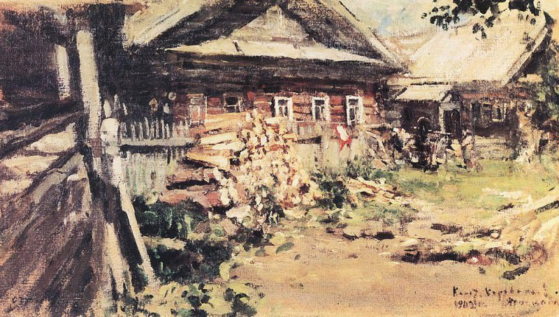 Village. 1902, Konstantin Alekseevich Korovin