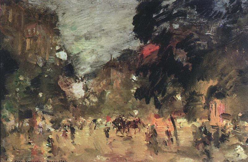 Paris boulevard. 1902, Konstantin Alekseevich Korovin