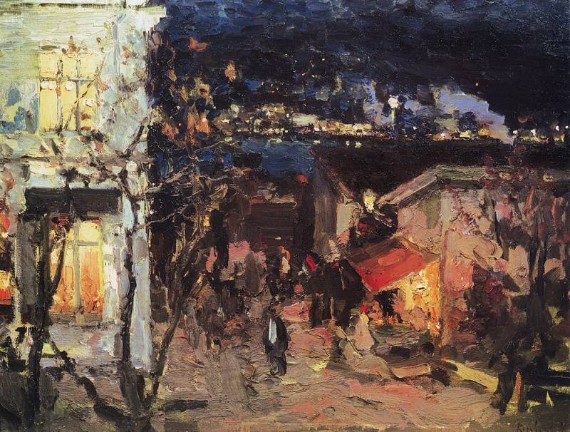 Ялта ночью. 1905, Коровин Константин Алексеевич