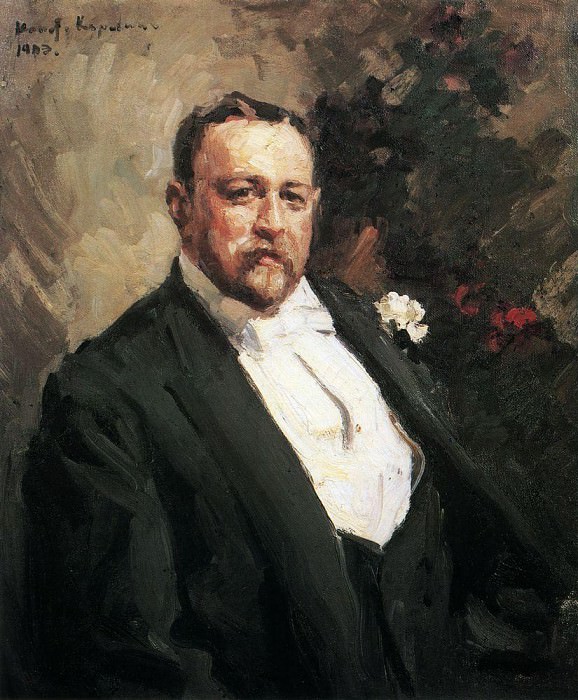 Portrait of Ivan Morozov. 1903, Konstantin Alekseevich Korovin