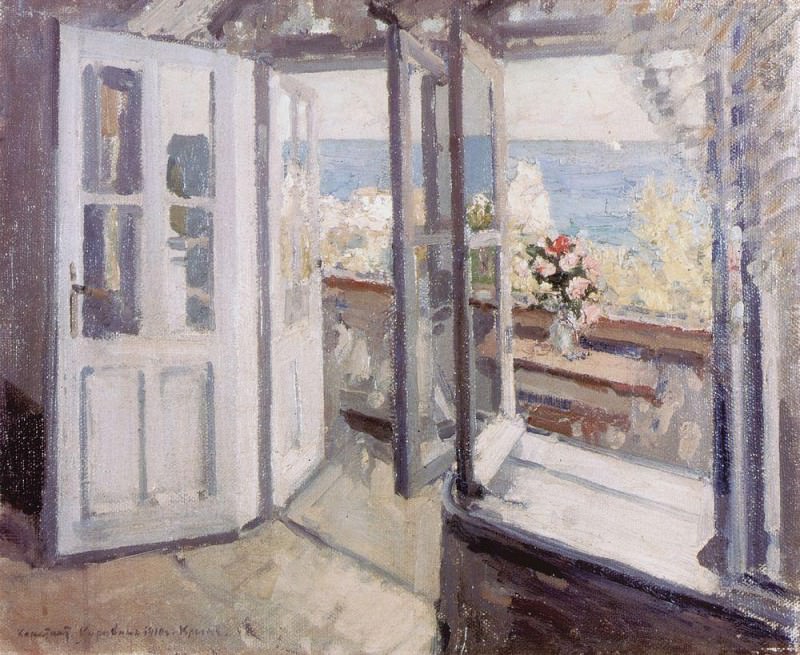 Balcony in the Crimea. 1910, Konstantin Alekseevich Korovin