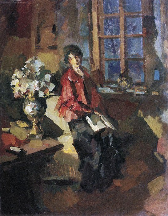 Actress Hope Komarovskaya. 1919, Konstantin Alekseevich Korovin