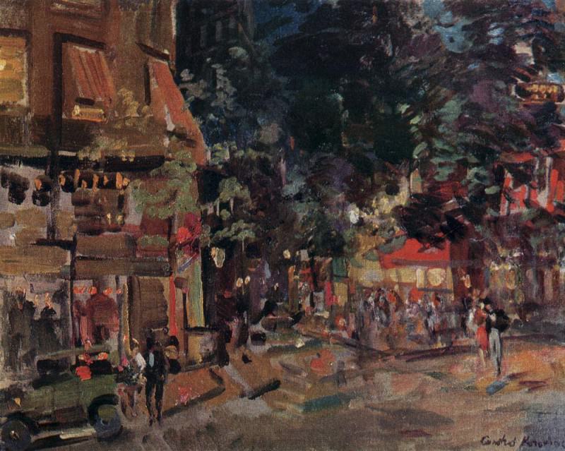 Montmartre evening. 1930, Konstantin Alekseevich Korovin