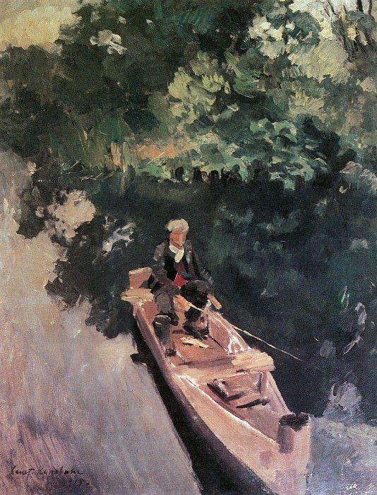 In the boat. 1915, Konstantin Alekseevich Korovin