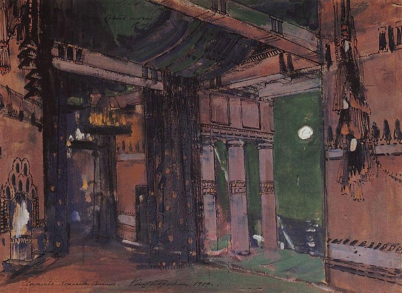 Room Salammbo. 1909, Konstantin Alekseevich Korovin