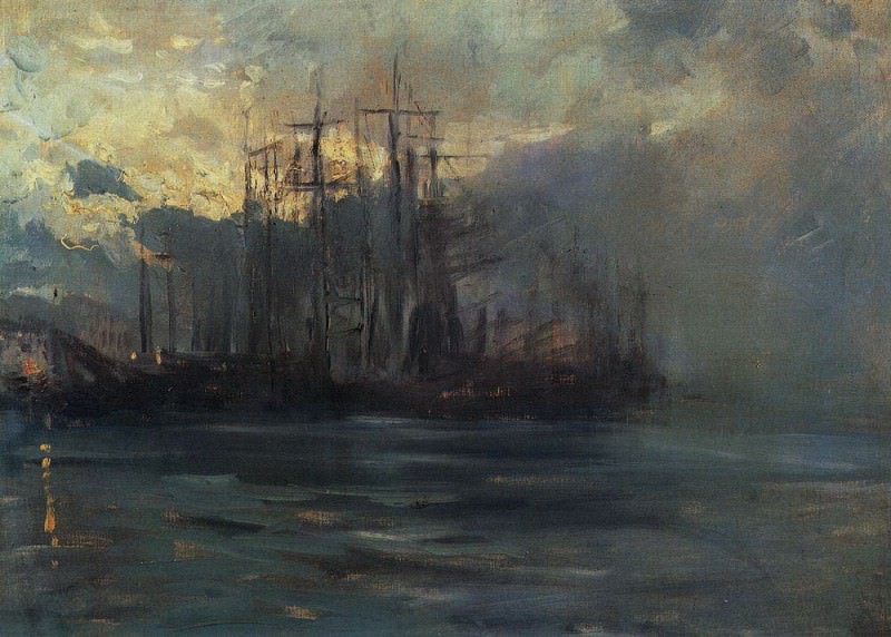 Port in Marsele1. 1890, Konstantin Alekseevich Korovin