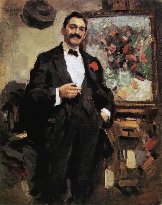 Portrait of the Hungarian artist Jozef Ripple-Ronai. 1912, Konstantin Alekseevich Korovin