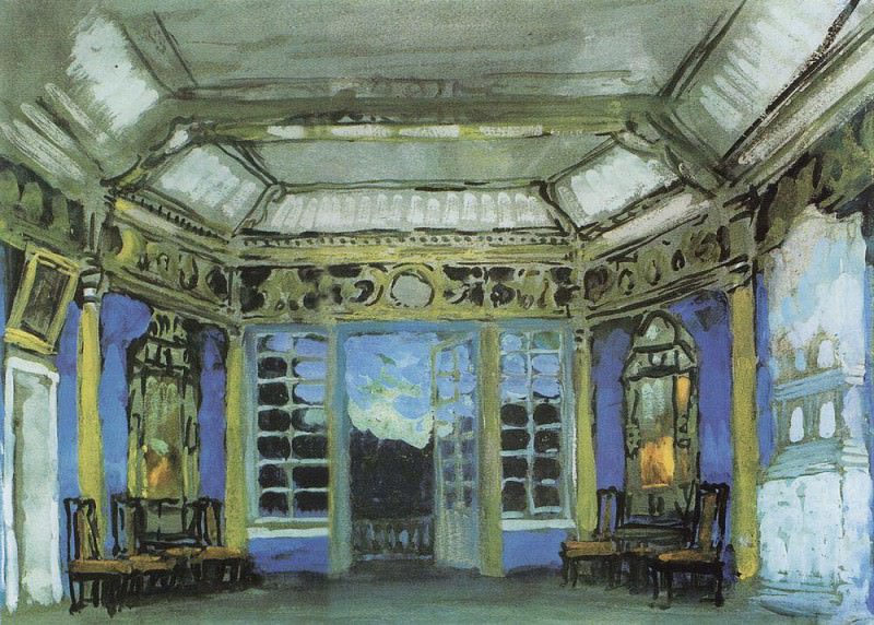 Летний кабинет князя Василия Голицына. 1911, Коровин Константин Алексеевич