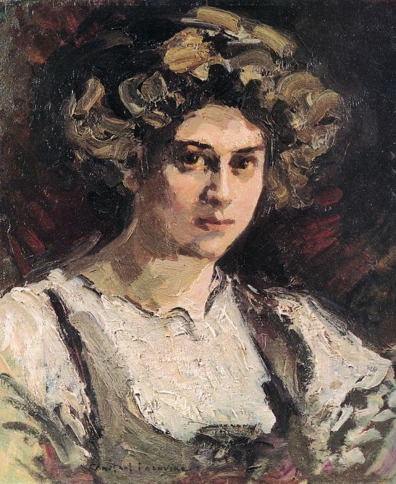 Portrait of Nadezhda Komarovskaya. 1910, Konstantin Alekseevich Korovin