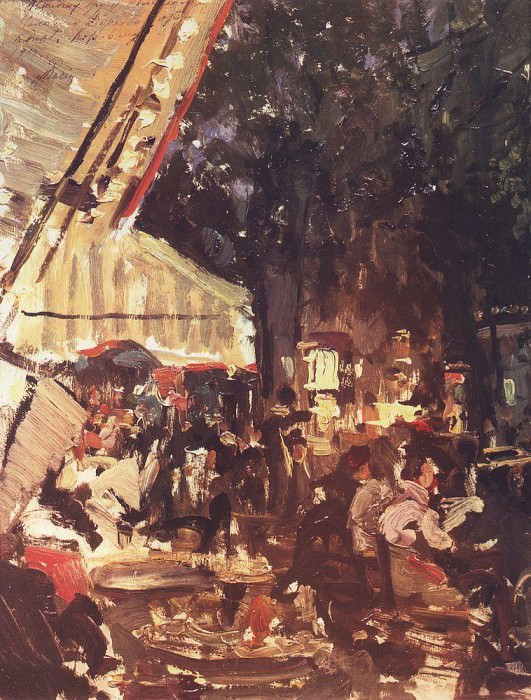 Cafe. 1901, Konstantin Alekseevich Korovin