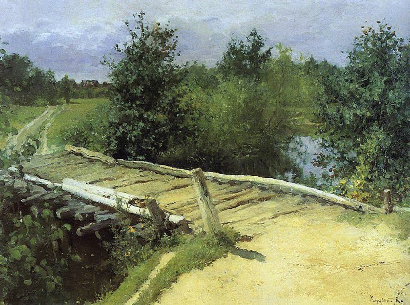 Bridge. 1880, Konstantin Alekseevich Korovin