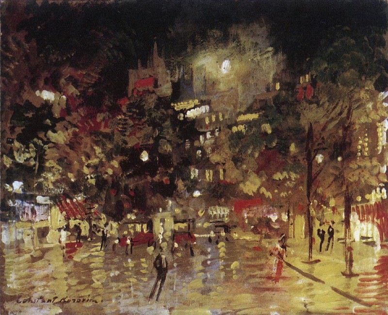 Paris by Night. 1920, Konstantin Alekseevich Korovin