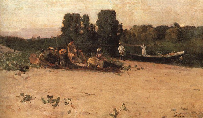 Picnic. 1880, Konstantin Alekseevich Korovin