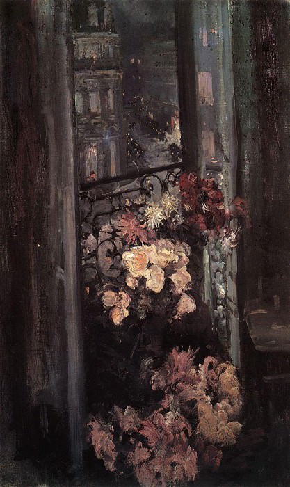 Terrace. Paris. 1908, Konstantin Alekseevich Korovin
