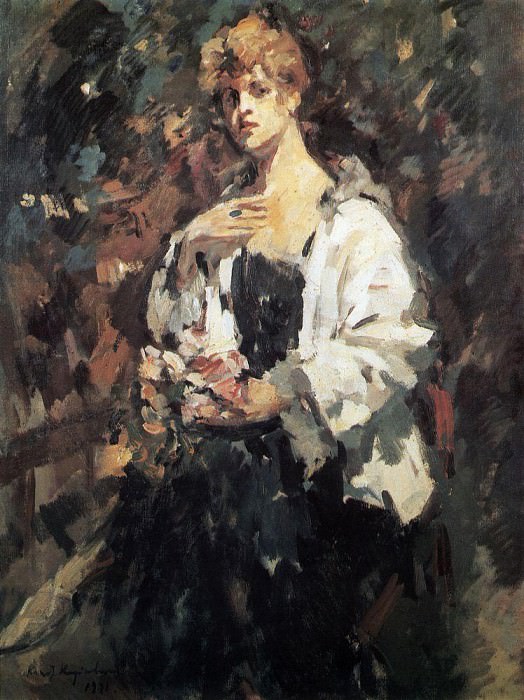 Portrait ZN Pepper. 1921, Konstantin Alekseevich Korovin
