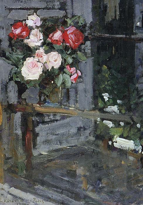Roses. Evening. 1908, Konstantin Alekseevich Korovin