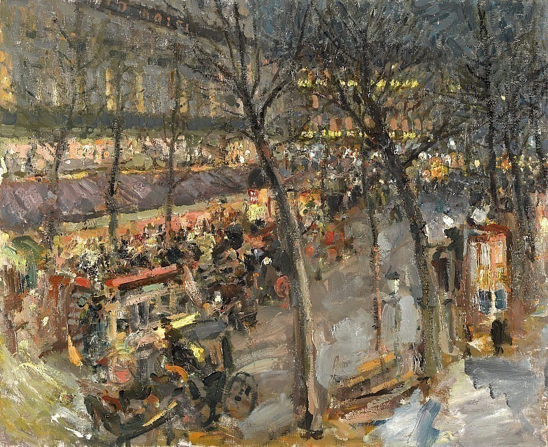 Paris. Cafe de la Paix, Konstantin Alekseevich Korovin