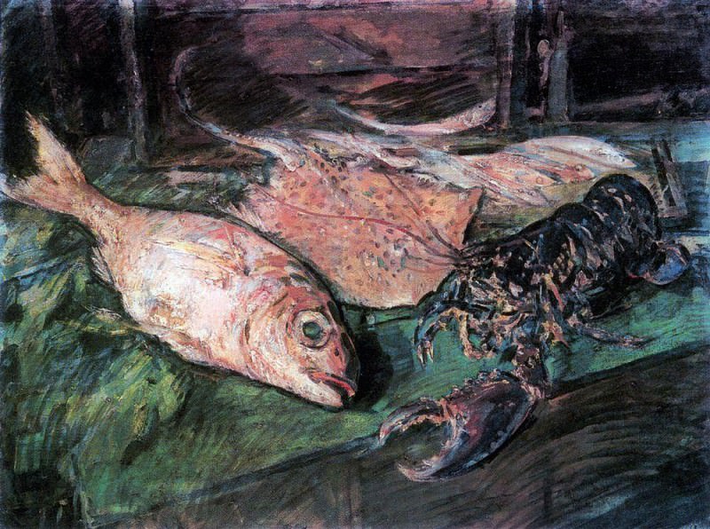 Still Life with Lobster. 1930, Konstantin Alekseevich Korovin