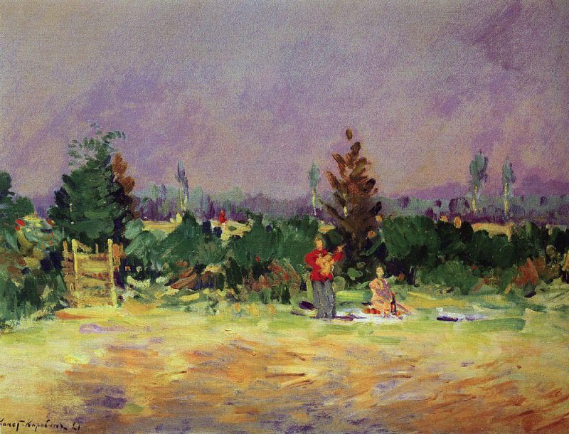 Hot day at Moscow. 1921, Konstantin Alekseevich Korovin