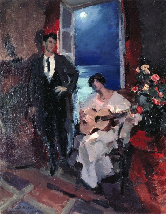 Evening. 1917, Konstantin Alekseevich Korovin