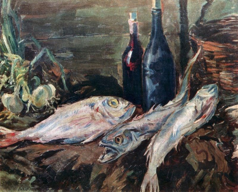 Still life with fish. 1930, Konstantin Alekseevich Korovin