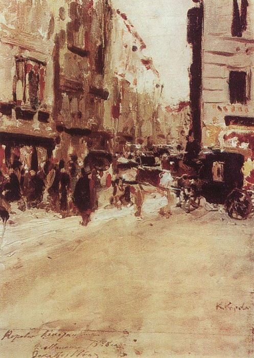Milan. 1888, Konstantin Alekseevich Korovin