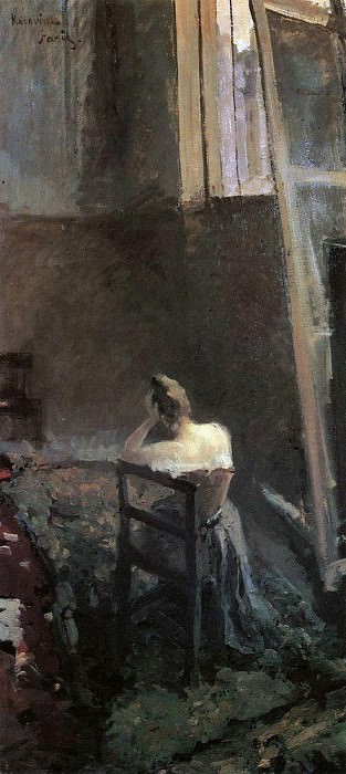In the artists studio. 1892-1894, Konstantin Alekseevich Korovin