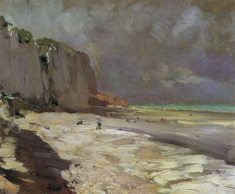Seashore in Dieppe. 1890, Konstantin Alekseevich Korovin