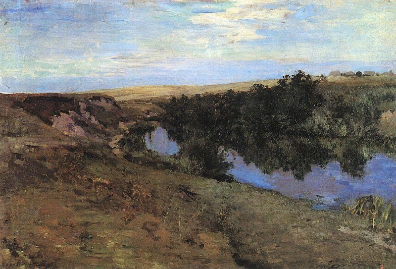 River in Menshov. 1885, Konstantin Alekseevich Korovin