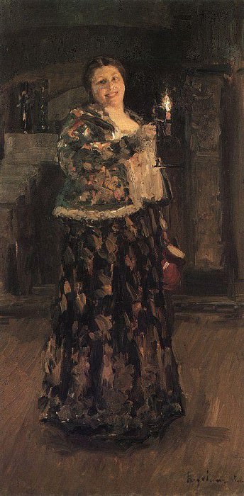 hostess. 1896, Konstantin Alekseevich Korovin