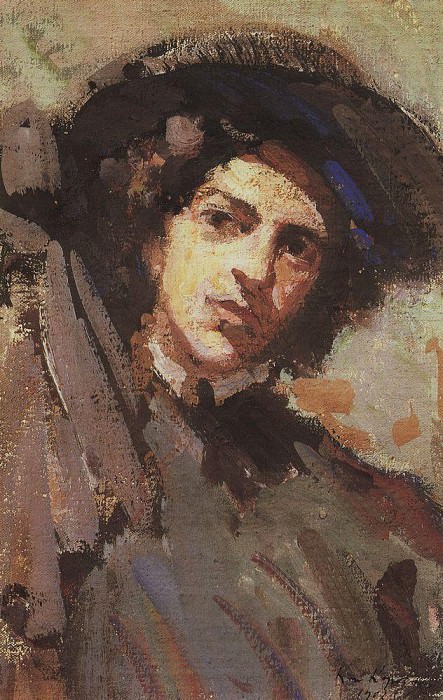 Портрет Н. И. Комаровской. 1908, Коровин Константин Алексеевич