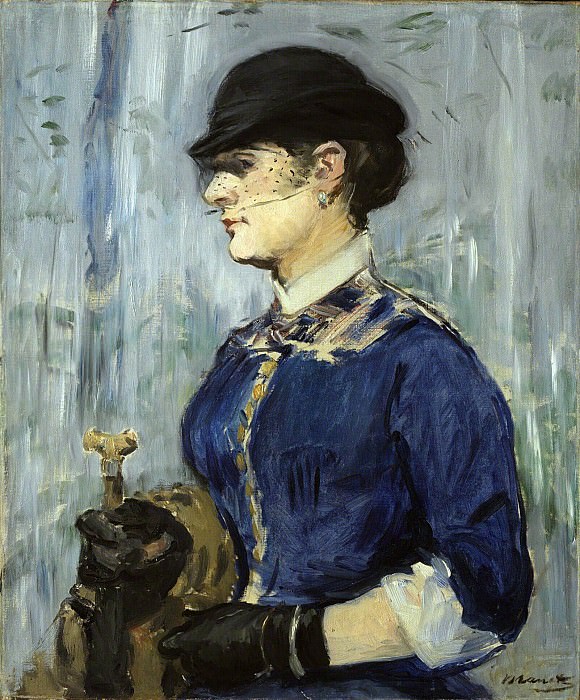 Young Woman in a Round Hat, Édouard Manet