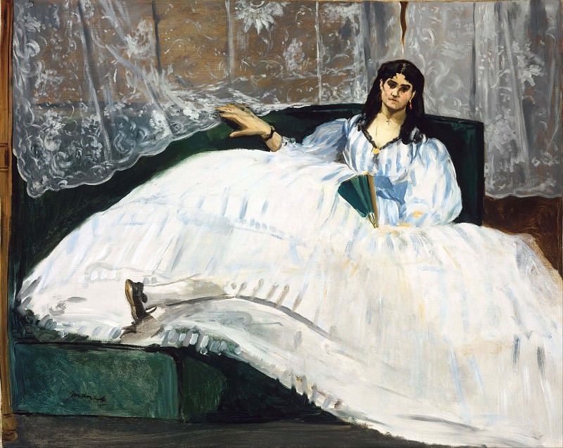 Woman with a Fan, Édouard Manet