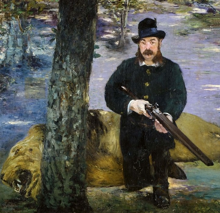 Portrait of the lion-hunter Pertuiset, Édouard Manet
