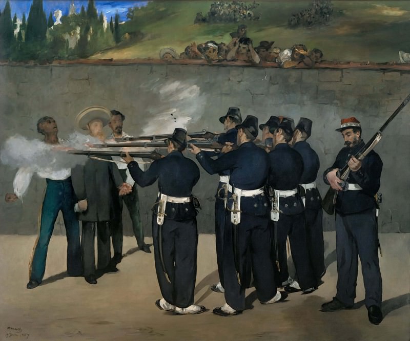 Execution of Emperor Maximilian of Mexico, June 19, 1867, Édouard Manet