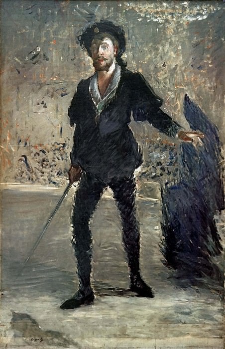 Portrait of Faure as Hamlet, Édouard Manet