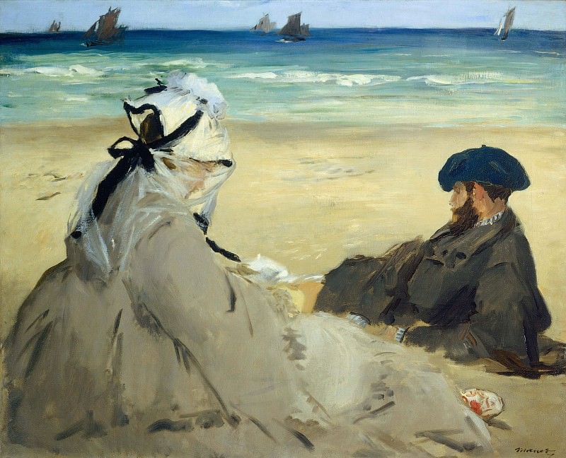 On the Beach, Édouard Manet