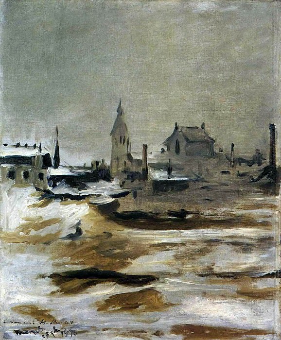 Effect of Snow on Petit-Montrouge, Édouard Manet