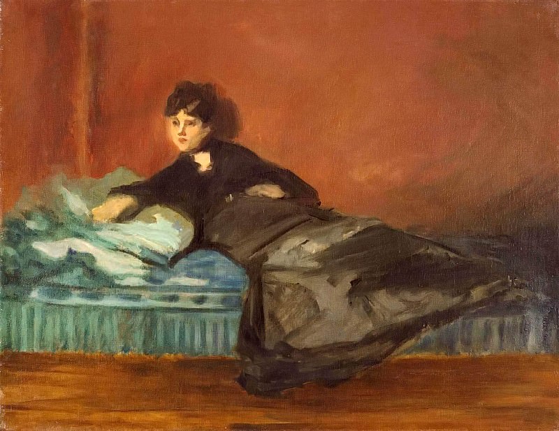 Berthe Morisot On A Divan, Édouard Manet