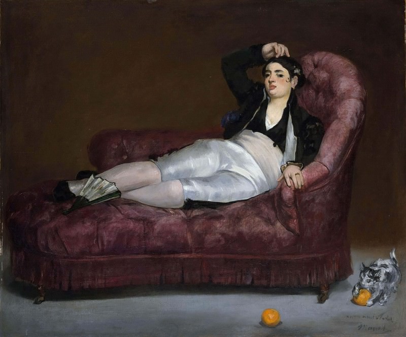 Young Woman Reclining, Édouard Manet