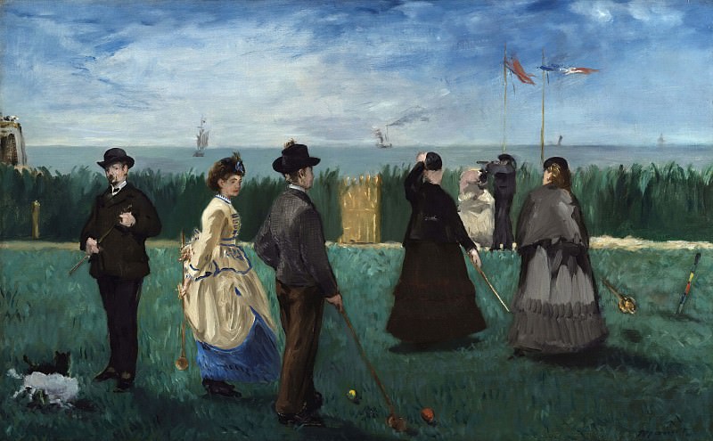 Croquet at Boulogne, Édouard Manet