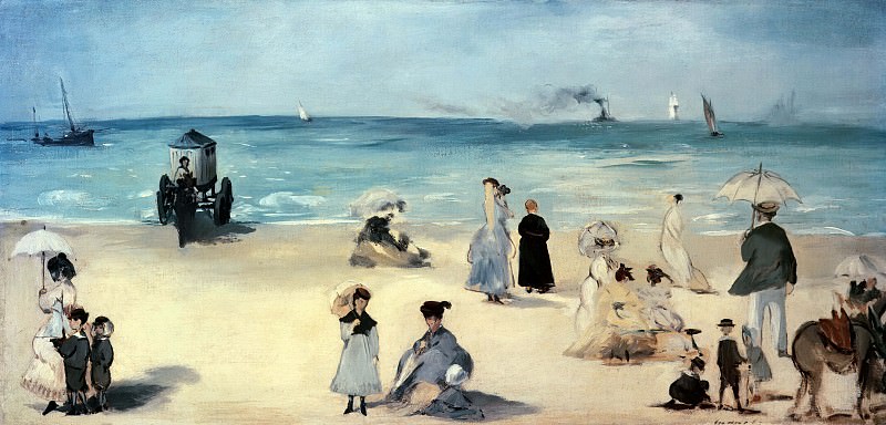 Beach at Boulogne, Édouard Manet
