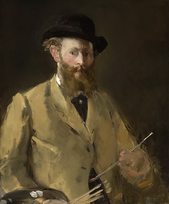 Self Portrait with Palette, Édouard Manet