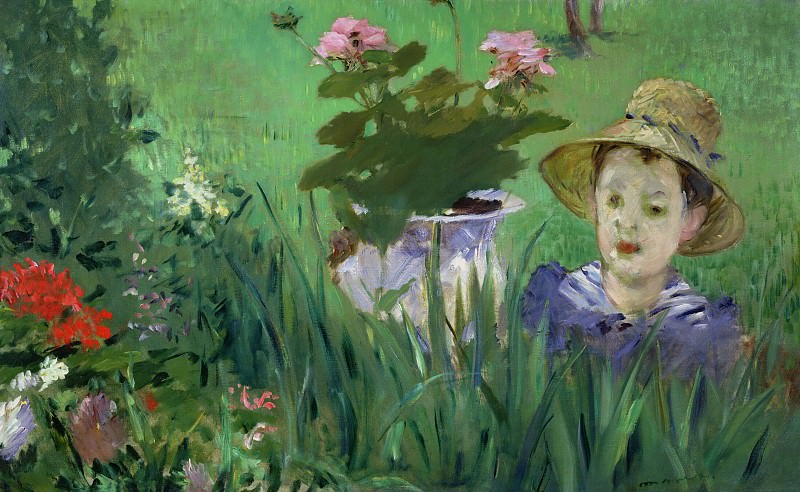 Boy in Flowers , Édouard Manet
