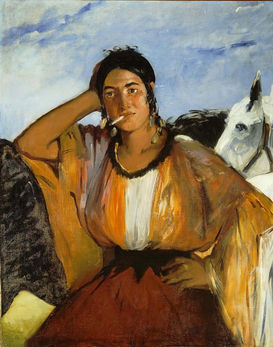 Gypsy with Cigarette, Édouard Manet