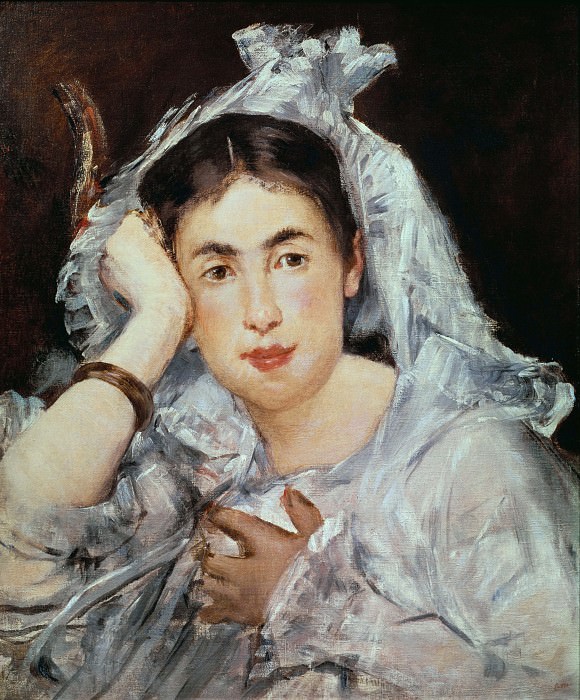 Marguerite de Conflans with Hood, Édouard Manet